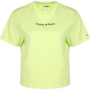 Tommy Hilfiger TJW CLS SERIF Linear T-Shirt Dames - Green - Maat XL