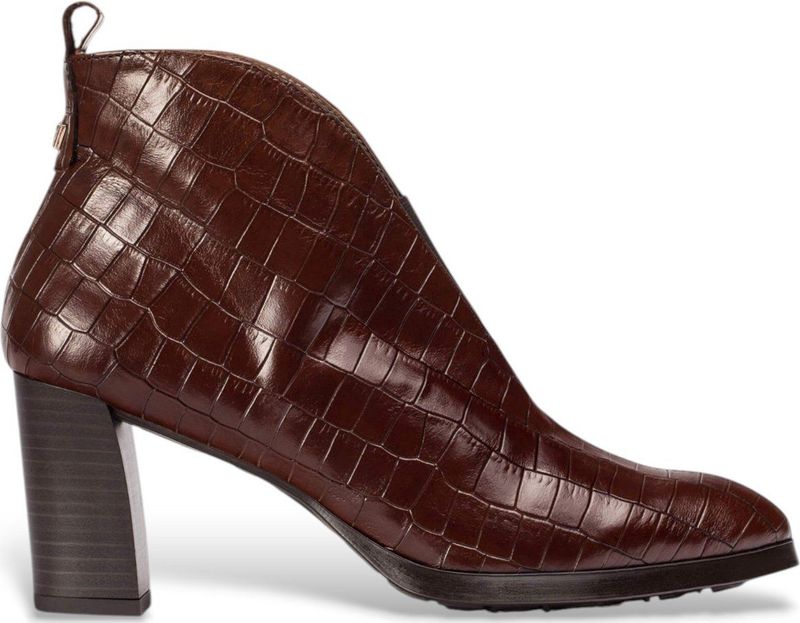 Wonders - Sorrento - Enkellaarsjes - Zwart - Leren