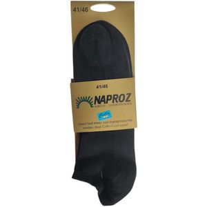 Naproz - Airco Shortsocks - voordeelset 3 paar - Zwart - maat 41-46