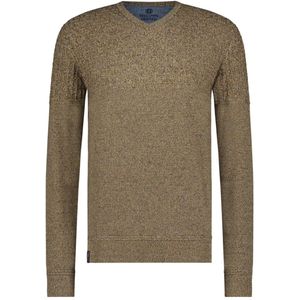Fellows United Pullover V-Neck Structure Knit Oker (32.1103 - 151)
