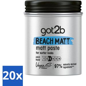 Got2B - Styling Paste - Beach Matt - 100 ml - Bulkverpakking - 20 stuks