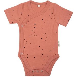 Little Indians Romper Dots Junior Katoen Terracotta/zwart Maat 56
