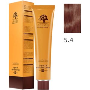 Arganmidas Marokkaanse Arganolie Haarkleur Crème 5.4 / Haarkleur Licht Koperbruin 100 ml