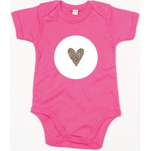 Rompertje Heart 2-Fuchsia-12-18 Maanden