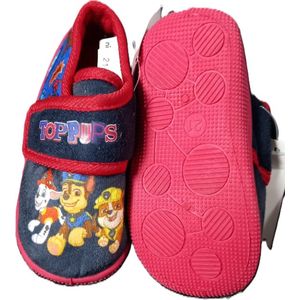 Paw Patrol sloffen - pantoffels - blauw - rubberen zool - maat 21