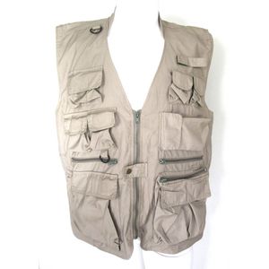 Bodywarmer Outdoor Zomer - 21 Zakken - Polykatoen - Khaki - Veel Zakken - maat L