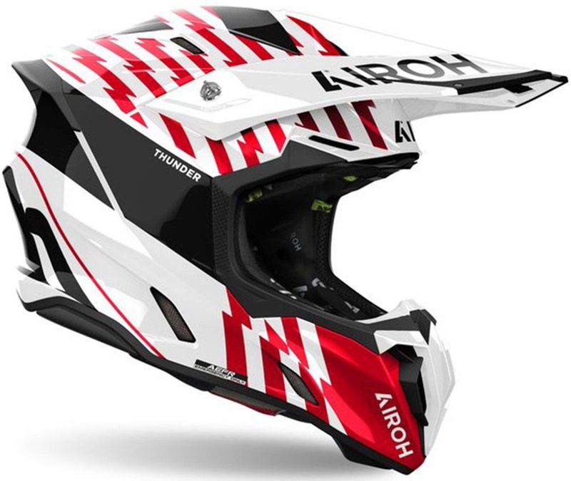 Airoh - Twist 3 - Offroad Helm - Rood Wit - HRT-Schaal