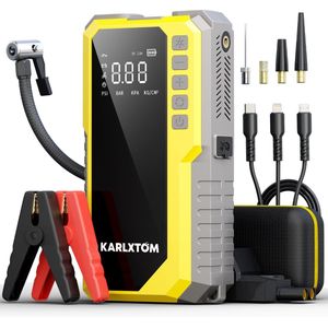 Karlxtom - Jumpstarter 12V - Multifunctionele 4500A - Voor Auto - Motor - SUV - Camper