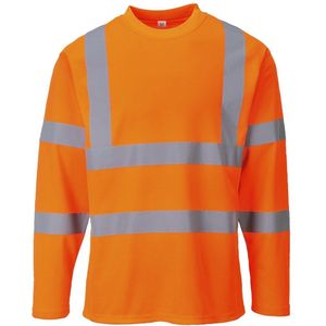 Portwest - S278 - T-Shirt - Oranje - Hi-Vis, Reflecterende Band, ISO 20471 Gecertificeerd