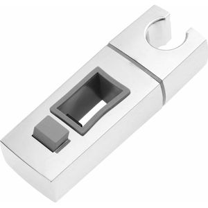 Douchekophouders - Glijdende douchekophouder voor rail-18 x 30 mm-rechthoekig - vierkant vervangbare handdouchehouder - chroom ABS douchehouder voor badkamer