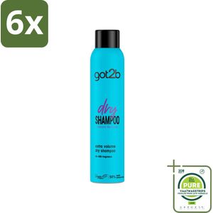 Got2B - Droogshampoo - Fresh & Fabulous Volume - 200 ml - Voordeelverpakking - 6 stuks - Droogshampoo - Fris haar