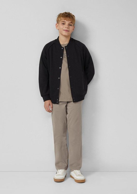 Sweatshirt - Zacht - Blouson - Regular Fit - Raglanmouwen - Drukknopen