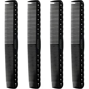 Nordivar - Fijne snijkam van koolstofvezel voor kappers, antistatisch en hittebestendig met verschillende stylingopties.