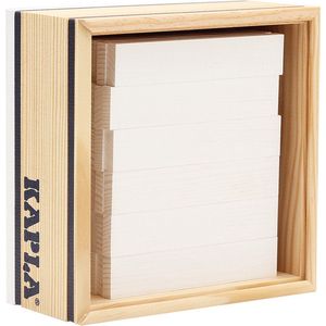 KAPLA - KAPLA Kleur - Constructiespeelgoed - Wit - 40 Plankjes
