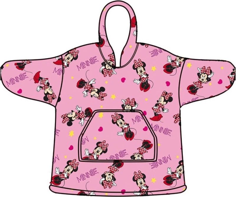 Disney - Minnie Mouse - Fleece Deken - Roze - Kind