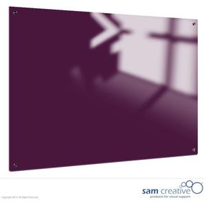 Whiteboard Glas Solid Perfectly Purple 45x60 cm | sam creative whiteboard | White magnetic whiteboard | Glassboard Magnetic