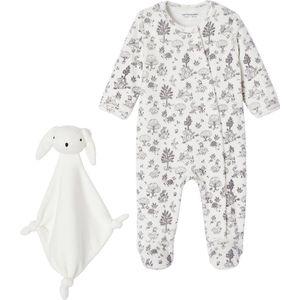 Vertbaudet Set van fluwelen slaappakje en knuffel