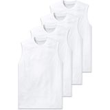 SCHIESSER - Onderhemd Essentials - Verpakking van 4 - Mouwloos - Katoen-Jersey