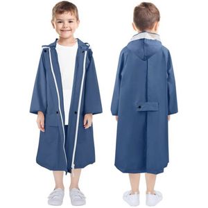 Lichte en Herbruikbare Kinderregenjas voor Meisjes - Waterdichte Regenponcho met Capuchon