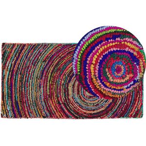 MALATYA - Laagpolig vloerkleed - Multicolor - 80 x 150 cm - Polyester