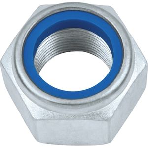 Wurth - DIN 985 staal I6I / I8I verzinkt fijne draad - Zeskantmoer, laag profiel DIN 985, staal I6I/I8I, verzinkt, blauw gepassiveerd (A2K) - x 100 st