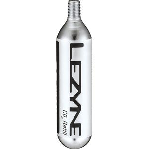 Lezyne Co2 patronen - 25 gram - Voor race-/mountainbikebanden - Geschikt voor alle Lezyne CO2-inflators - Met schroefdraad - 5 Stuks