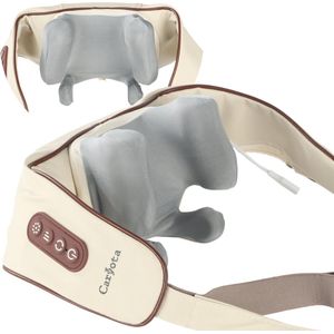 Caryota - Massagekussen - Infrarood - Draadloos - Shiatsu - Beige