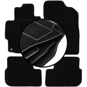 Complete set veloursmatten voor: Mitsubishi Lancer VIII CY sedan, sportback (2007-2016)