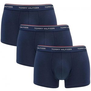 Tommy Hilfiger - Maat L - low rise trunk (3-pack) - lage heren boxers kort - blauw met 3 kleuren tai
