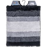 Wicotex - Bidetmat - WC mat - Toiletmat regenboog Zwart - Antislip onderkant - Afmeting 50x60cm