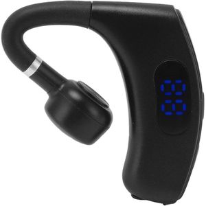 Handsfree Bluetooth-Oortelefoon met Ruisonderdrukking voor Vrachtwagenchauffeurs met Digitaal Display (ZWART)