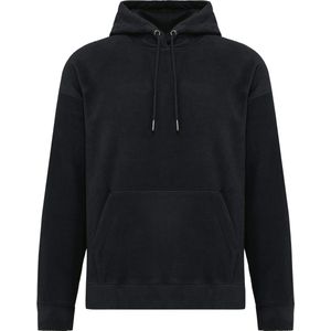 Kariban Oversized uniseks sweater met capuchon van gerecycleerd fleece K949 - Black - XS