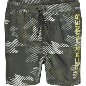 JACK&JONES JUNIOR JPSTCRETE JJSWIM AKM CAMO LOGO LN JNR Jongens Zwembroek - Maat 128