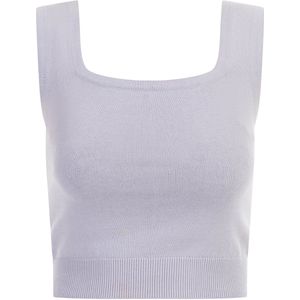 Mymo - Gebreide Top - Lila - Dames - Cropped Silhouet
