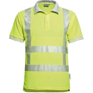 Santino Werkshirt Polo Venice - Fluor Geel - Maat XL