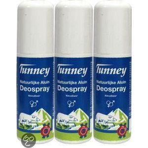 Tunney - Deodorant Vapo - 100 ml. - Navulbaar - Voordeelverpakking - 3 stuks!