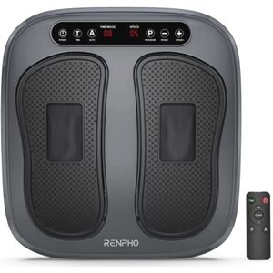 Vibrerende Voetmassage met Afstandsbediening - Elektrische Shiatsu Voetmassager met 2 Programma's en 3 Modi