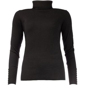 NED Trui Belon Ls Rmb Brei 25w1 U106 02 900 Black Dames Maat - S