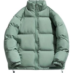 Winterjas Voor Dames - Faux Fur Bontkraag - Parka - Jas - Winter - Volwassen - Groen - Maat S