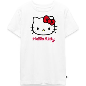 Hello Kitty Klassiek Portret Met Hello Kitty Tekst Premium T-Shirt Tiener