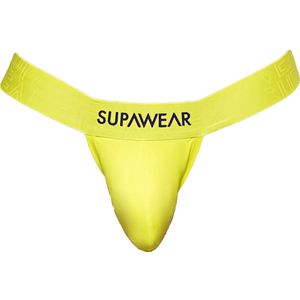 SUPAWEAR Neon Thong Cyber Lime - MAAT L - Heren Ondergoed - String voor Man - Mannen Thong