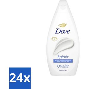 24 x Dove Douchecrème - Hydrate - 450 ml - Douchegel - Dove - Hydraterende Douche - Zachte Huid - Droge Huid