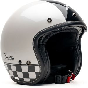 Motor Jet Jethelm ELEMENTEN BEKER Wit Glanzend XS van MOTOBLOUZ