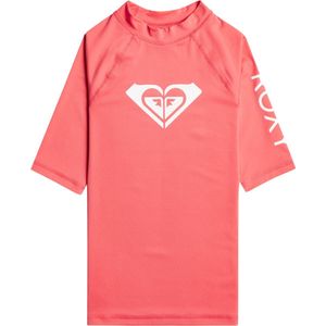 Roxy - UV Rashguard voor meisjes - Whole Hearted - Korte mouw - UPF50 - Sun Kissed Coral - maat 152-164cm