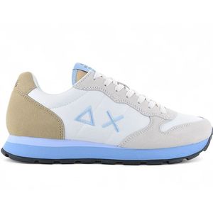 Sun 68 - Lage Sneakers - Zwart - Suède/Stof - Vetersluiting