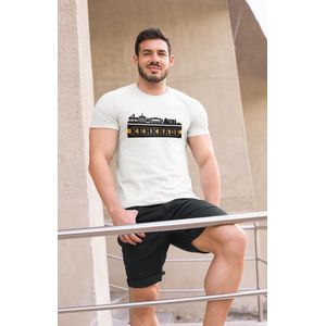 T-shirt Kerkrade Skyline – Voor echte fans en trotse Kerkradenaren - Wit Maat XXL