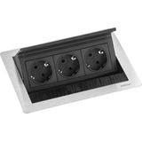Evoline - FTP3STB - Fliptop Push Small 3ST Stopcontact