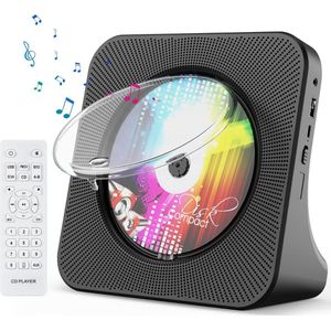 Discman - CD speler - Anti shock - Oplaadbaar - Bluetooth - Voor oordopjes en koptelefoon - Must have voor iedereen!
