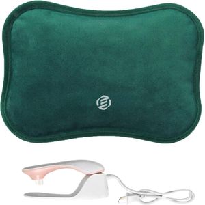 Equivera Elektrische Kruik - Elektrische Kruik - Warmtekussen - Buikverwarmer - Kruik voor in Bed- Warmwaterkruik