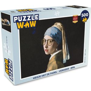Puzzel Meisje met de parel - Vermeer - Bril - Legpuzzel - Puzzel 500 stukjes